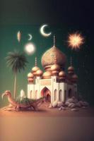 Ramzan Mubarak Happy Ramadan Eid Festive AI Generated photo