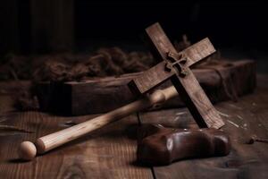 Good Friday Background Image Religious Cross photo