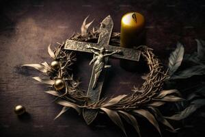 Good Friday Background Image Religious Cross photo