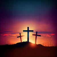 Good Friday Background Image Religious Cross photo