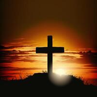 Good Friday Background Image Religious Cross photo