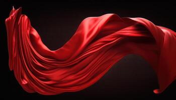 Flying Red Silk. photo