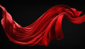 Flying Red Silk. photo