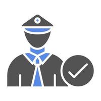 Corrections Officers Vector Icon Style