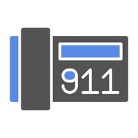 911 Vector Icon Style