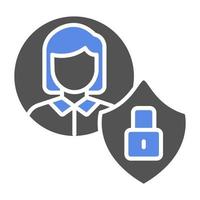 End User Privacy Vector Icon Style