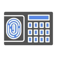 Fingerprint Scanner Vector Icon Style