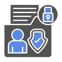 Sensitive Personal Data Vector Icon Style