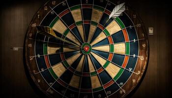 dartboard with arrow. photo