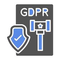 Gdpr Lawsuit Vector Icon Style