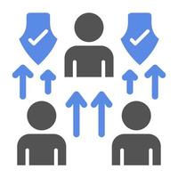 Supervisory Authority Vector Icon Style
