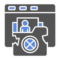 Personal Data Breach Vector Icon Style