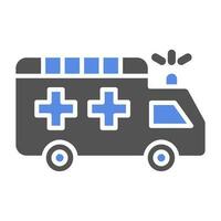 Ambulance Vector Icon Style