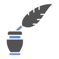 Feather And Ink Vector Icon Style