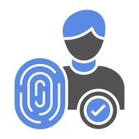 Dactyloscopic Data Vector Icon Style
