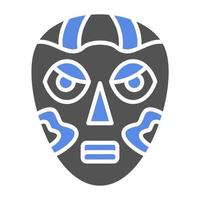 African Mask Vector Icon Style