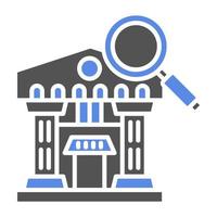 Explore The Museum Vector Icon Style