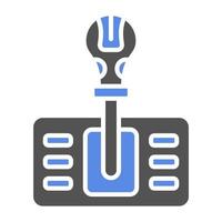 Gearshift Vector Icon Style