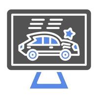 Race Screen Vector Icon Style