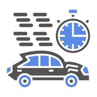 Race Stopwatch Vector Icon Style