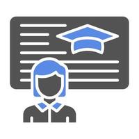 Lecturer Vector Icon Style