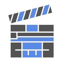Clapperboard Vector Icon Style
