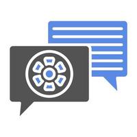 Dialogue Vector Icon Style