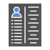 Curriculum Vector Icon Style