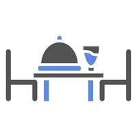 Dinner Table Vector Icon Style