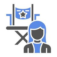 Director Female Vector Icon Style