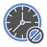 Block Time Vector Icon Style