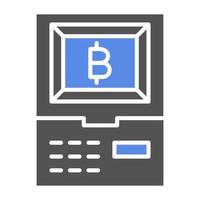 Cryptocurrency ATM Vector Icon Style