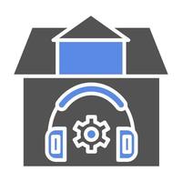 Remote Customer Support Vector Icon Style