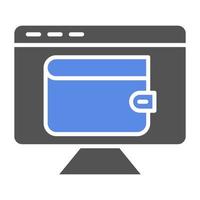 Digital Wallet Vector Icon Style