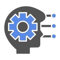 Critical Thinking Vector Icon Style