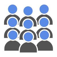 Large Group Vector Icon Style