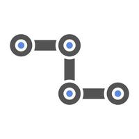 Cycle Chain Vector Icon Style