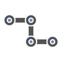 Cycle Chain Vector Icon Style