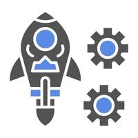 Project Launch Vector Icon Style