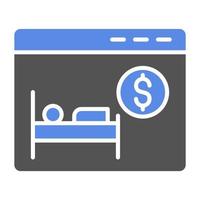 Booking Rate Vector Icon Style