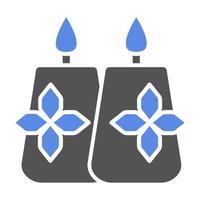 Spa Candle Vector Icon Style