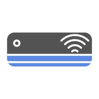 Smart Air Conditioner Vector Icon Style