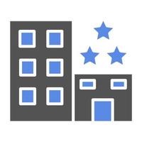 3 Star Hotel Vector Icon Style