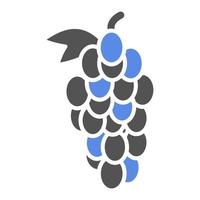 uvas vector icono estilo