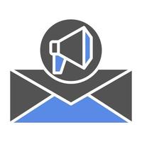 correo electrónico márketing vector icono estilo