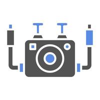 Underwater Camera Vector Icon Style