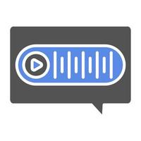 Voice Message Vector Icon Style