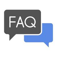 Faq Vector Icon Style