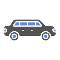 Limousine Vector Icon Style