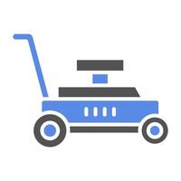 Lawn Mower Vector Icon Style